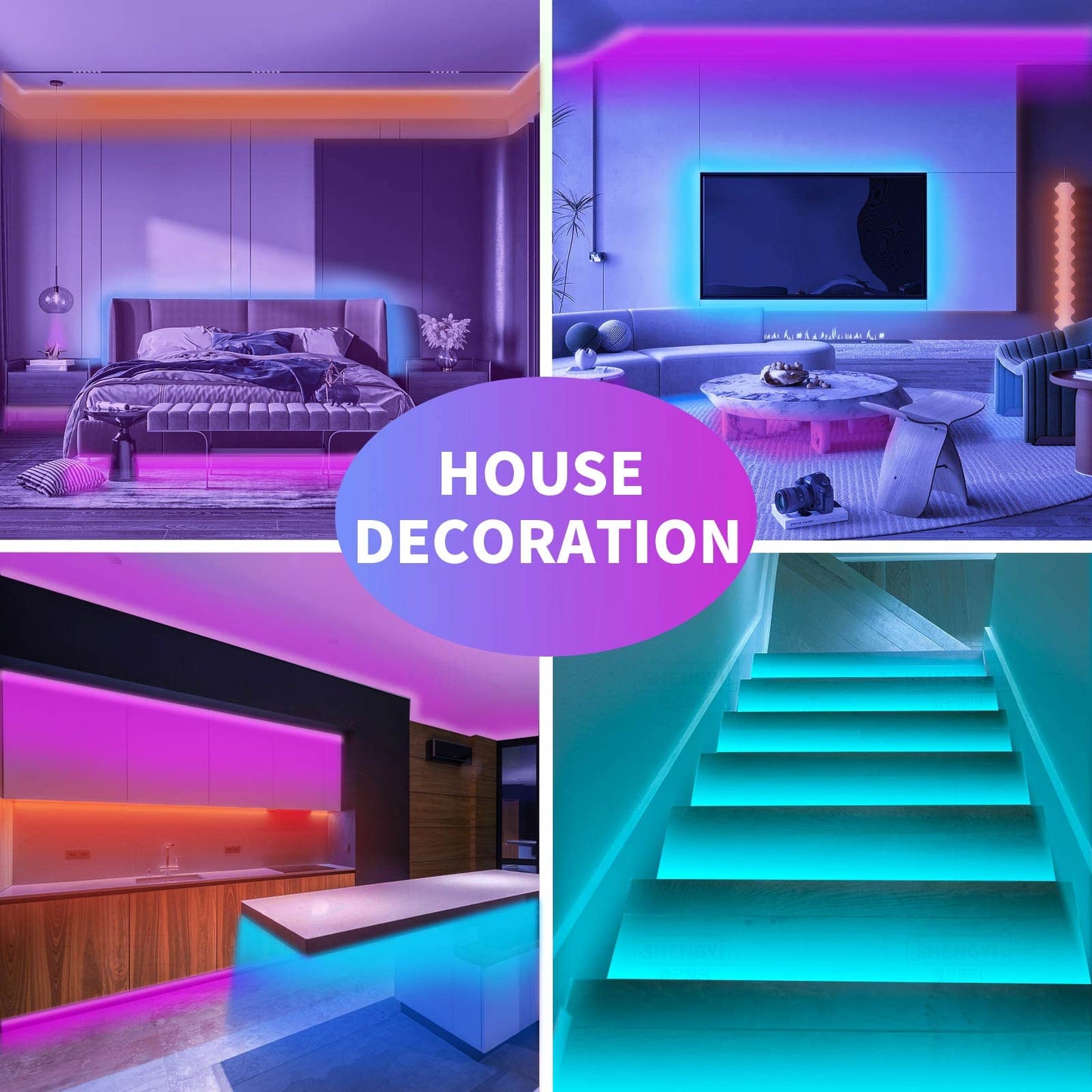 Led Strip Lights RGB Music Sync