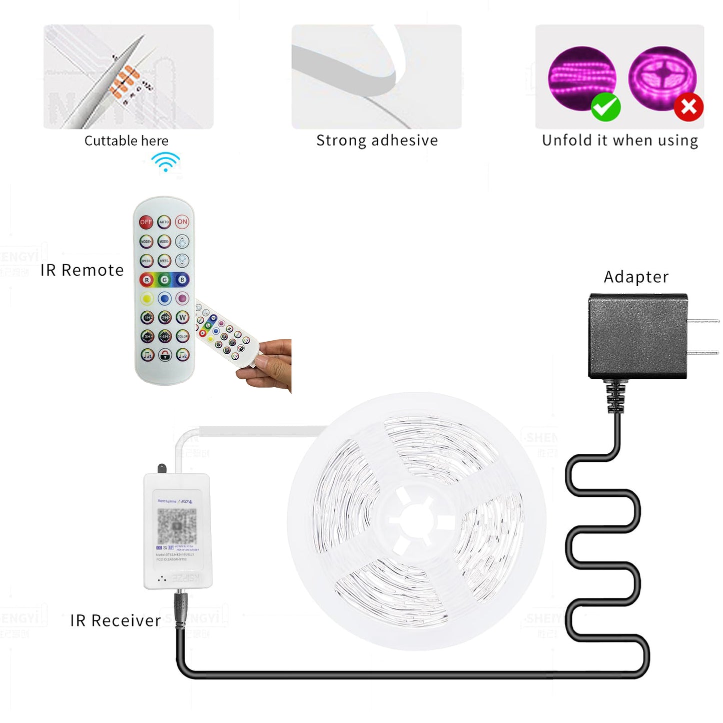 Led Strip Lights RGB Music Sync